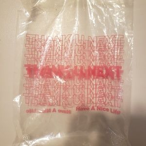 THANK U NEXT SWT Tour plastic merch bag